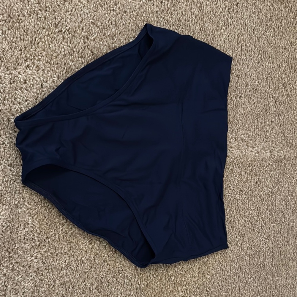 Lands' End Women’s Navy High Waisted Bikini Bottom NWOT
